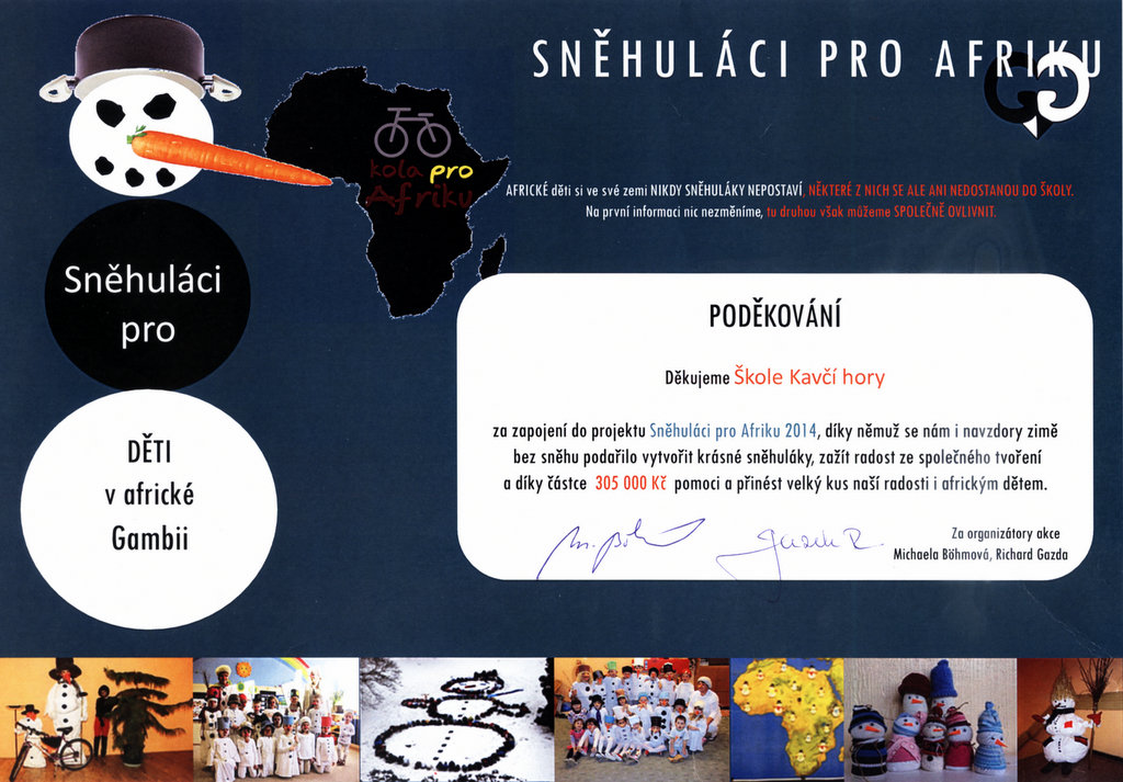 Sněhuláci pro Afriku
