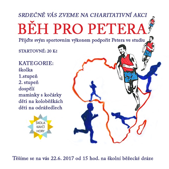 Běh pro Petera 2017 - leták