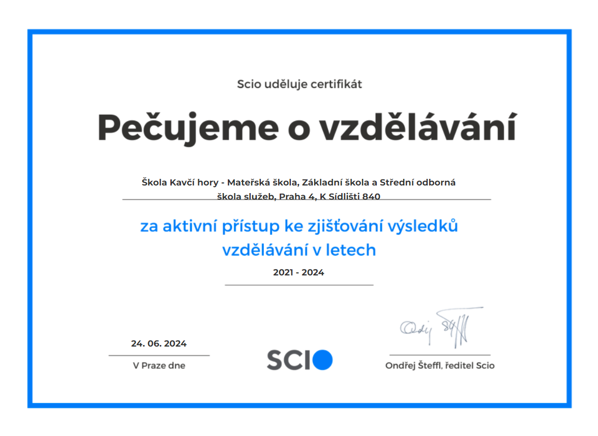 Testování SCIO